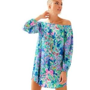 🌸 Lilly Pulitzer Adira Silk Dress Exotic Escapade ~ size Medium 🌸